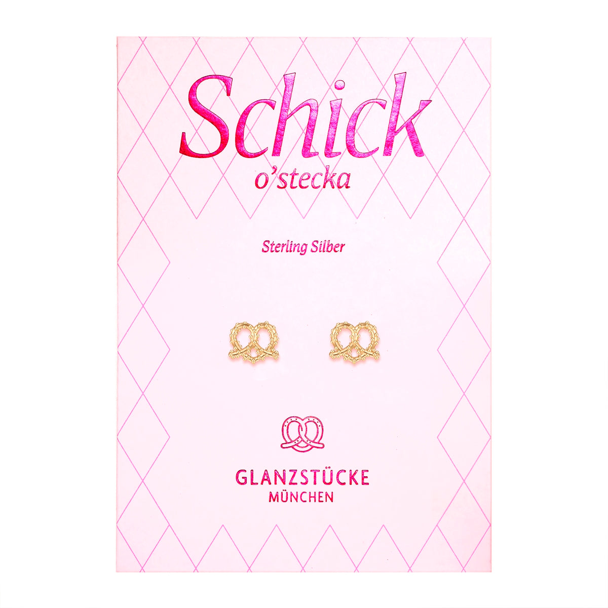 Ohrstecker Sterling Silber gelbgold