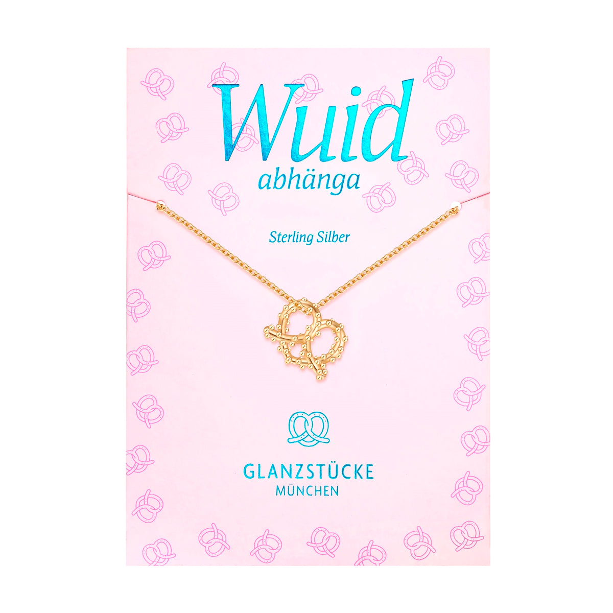 Kette mit Anhänger Sterling Silber gelbgold
