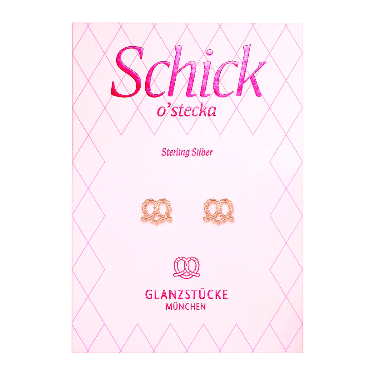 Ohrstecker Sterling Silber roségold
