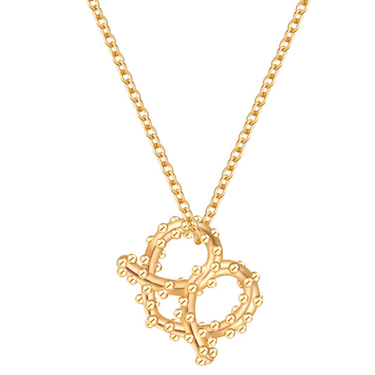 Kette mit Anhänger Sterling Silber gelbgold