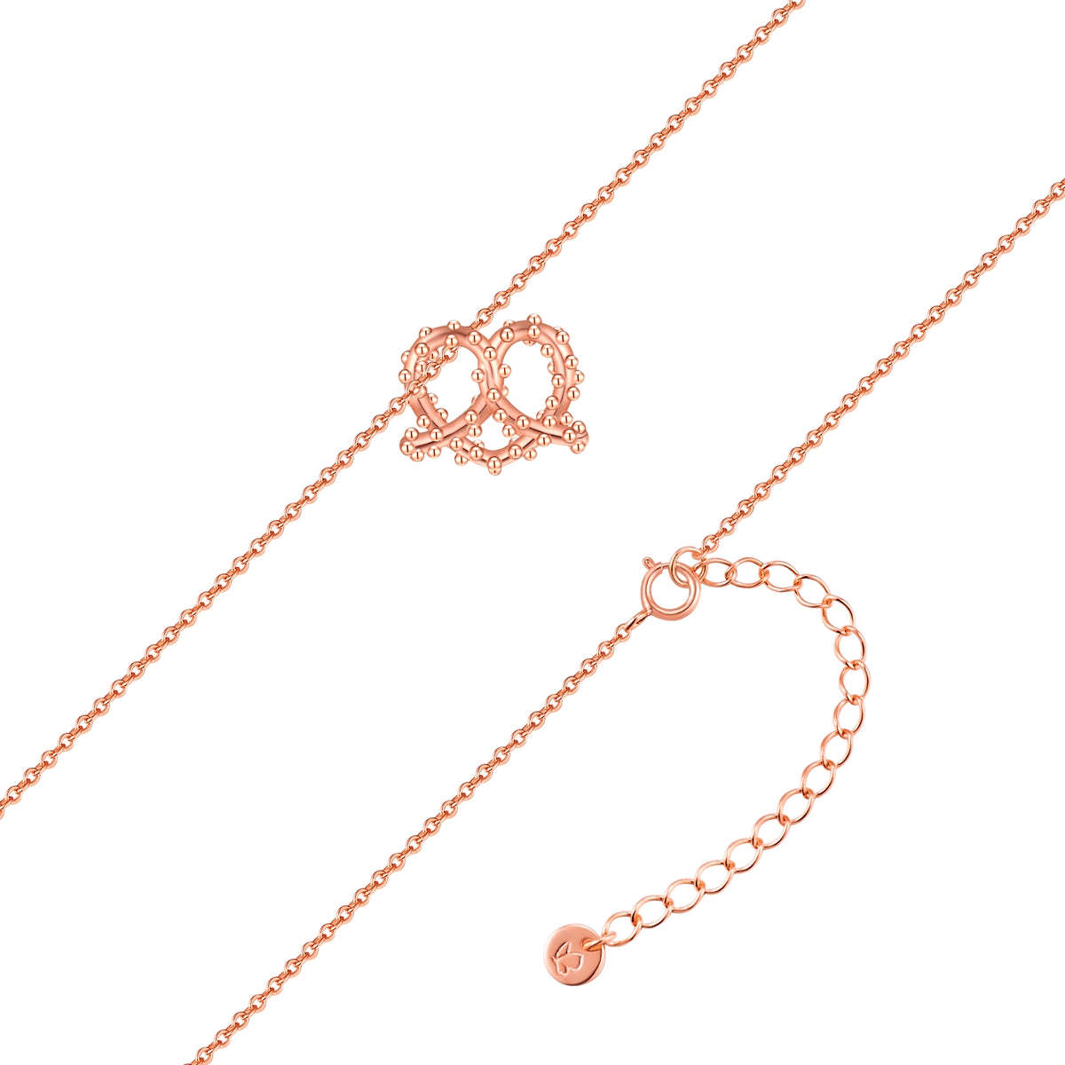 Kette mit Anhänger Sterling Silber roségold