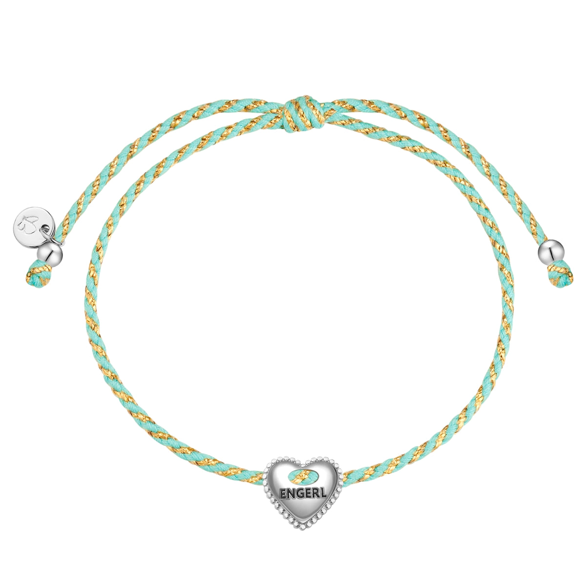 Armband Sterling Silber Textil (türkis)