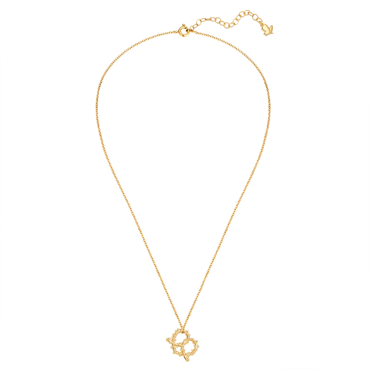 Kette mit Anhänger Edelstahl gelbgold